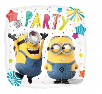 Balon Foliowy 17" Minionki - Party kwadratowy