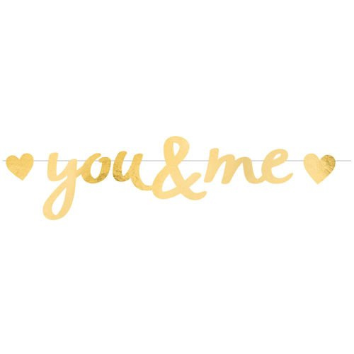 Everyday Love - Baner "You & me" złoty 92cm