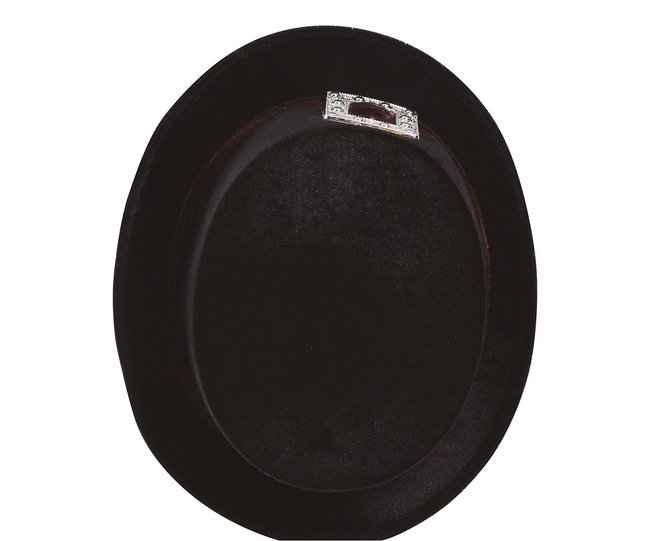 Cylinder czarny z klamrą