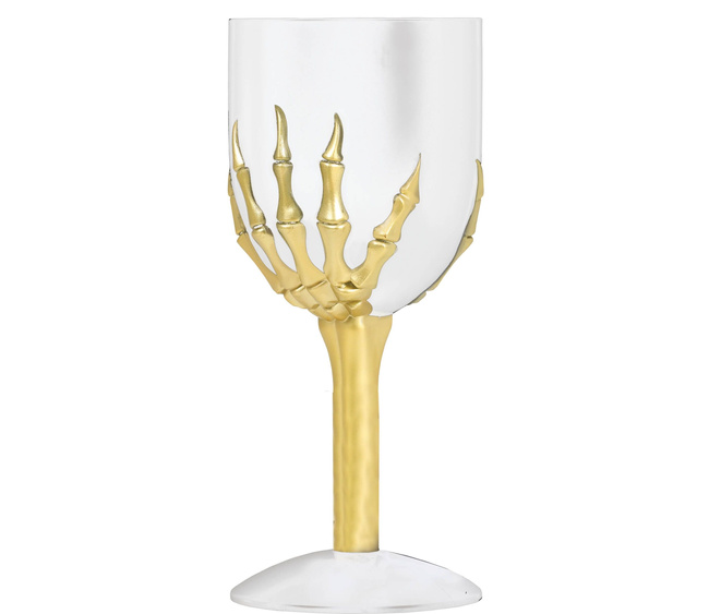 Kieliszek do wina "Dłoń szkieletu" 18cm