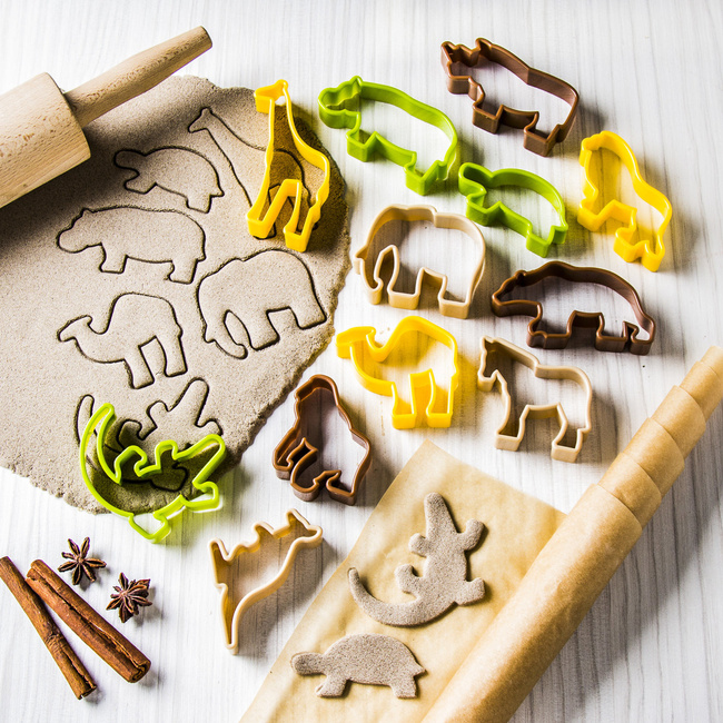 DELICIA - Wykrawacze do ciastek ZWIERZĘTA - ZOO 12 sztuk