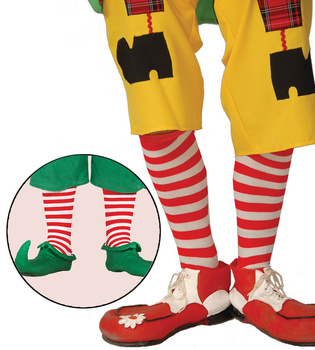 Skarpety dziecięce w paski czerwono - białe 28-38