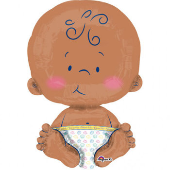 Balon Foliowy 16" x 22" Dziecko Bobas - Dzidziuś mulat
