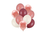Balony "MIŚ" 10"+12" Pastel róż mix 10 sztuk