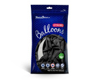 Balony Bel 12" metalik czarne BLACK 10 sztuk