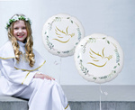 Balon foliowy 18" Gołąbek w wieńcu