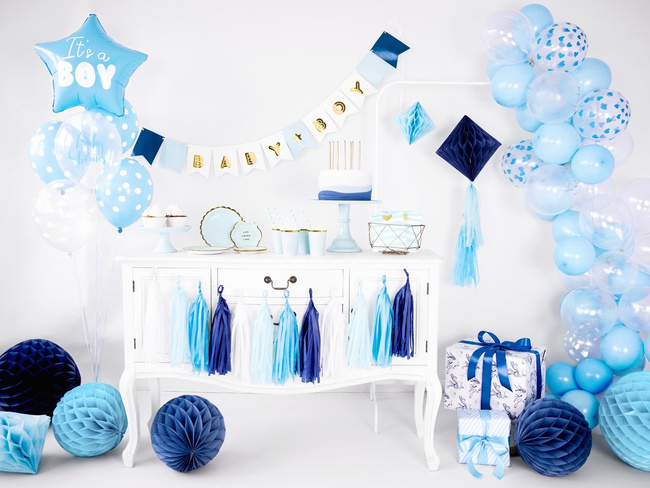 Baby Shower - Baner Baby Boy niebieski 160cm
