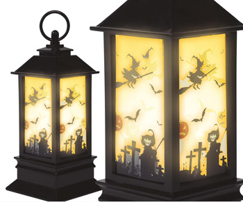 Halloweenowa latarenka ze świecą LED
