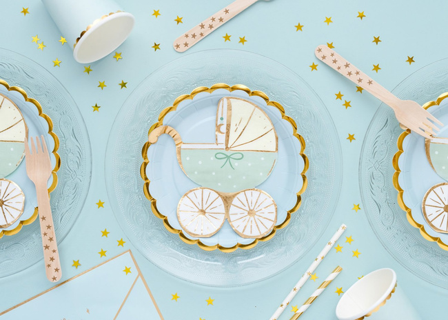 Wózek Baby boy - Serwetki 14x15cm 20 sztuk