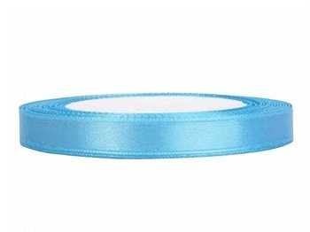 Tasiemka satynowa 0,6cm 25m błękitna