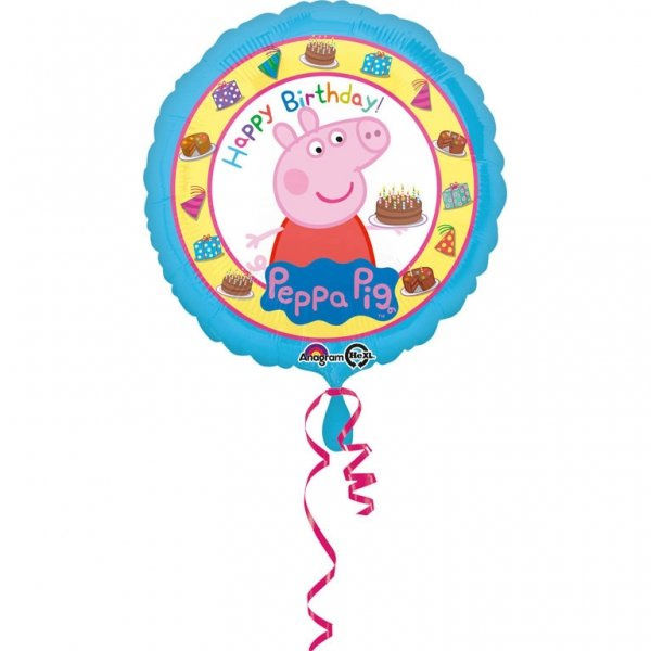 Balon Foliowy 17" Świnka Peppa - Happy Birthday