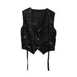 Kamizelka w cekiny - czarna