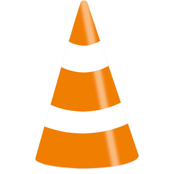 Auta "Policja, Straż" - Czapeczki pachołki 8 sztuk