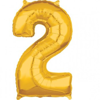 Balon foliowy 26" złoty numer 2
