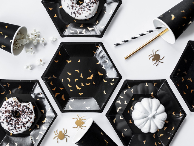 Słomki papierowe "Twister" biało-czarne 250 sztuk