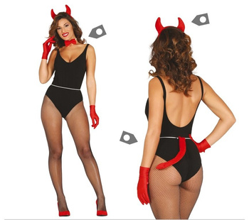 Akcesoria Diabełka - opaska + mucha + ogon