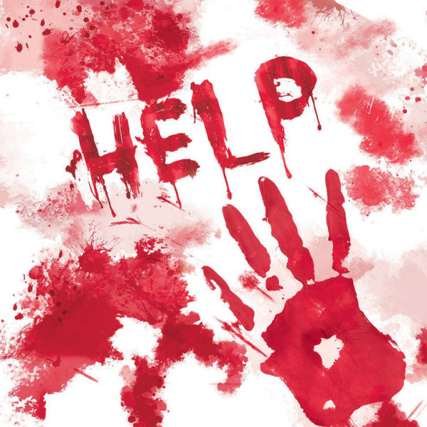 Krwawe - Obrus foliowy 137 x 259 cm