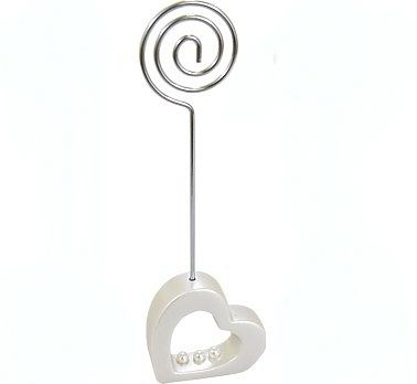 Wizytownik "Serduszko z perłami" 12 sztuk