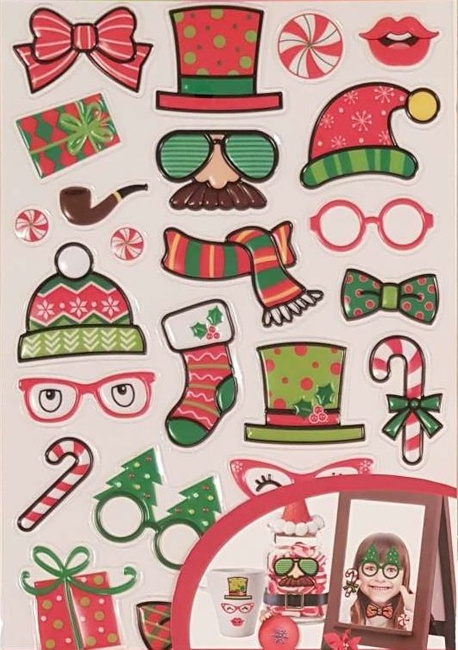 Naklejki świąteczne humorystyczne 4 rodzaje