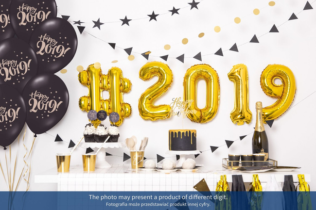 Balon foliowy 14" złota mini cyfra 1