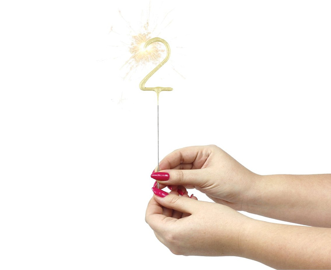 Zimne Ognie cyfra złota 2 1 sztuka