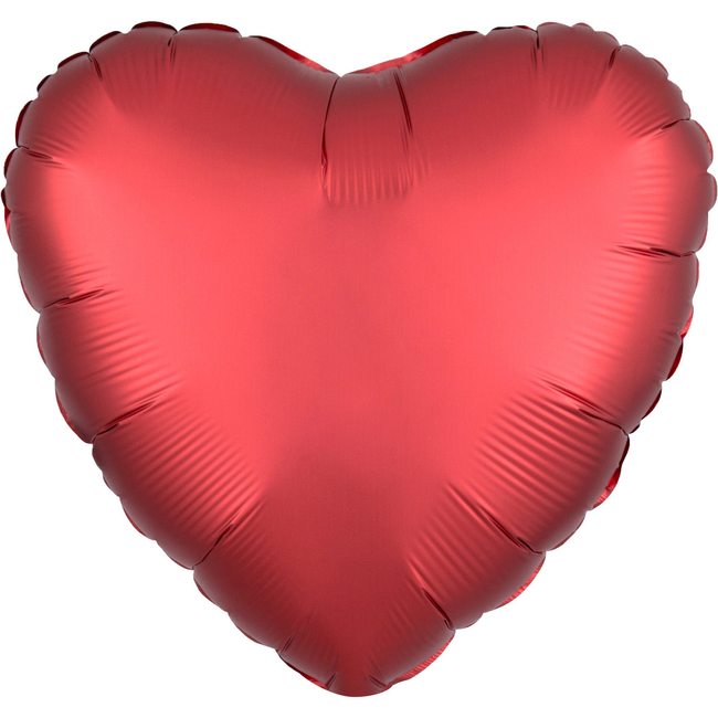 Balon foliowy 17" Serce Statin - czerwone