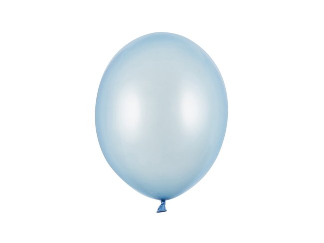 Balony Bel12 metalik błękitne BABY BLUE 10 sztuk