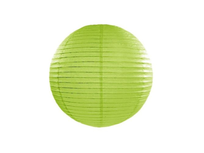Lampion papierowy 25cm zielony jasny